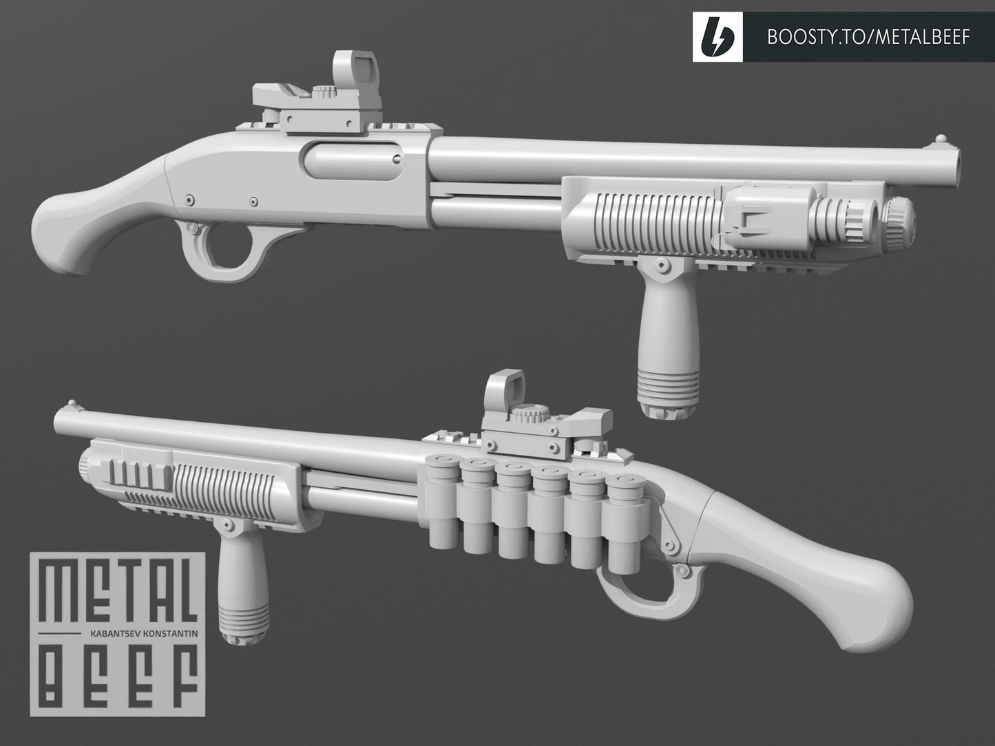 3d Printed Remington 870 sawed off shotgun 1:12 6" GI Joe Classified/Marve