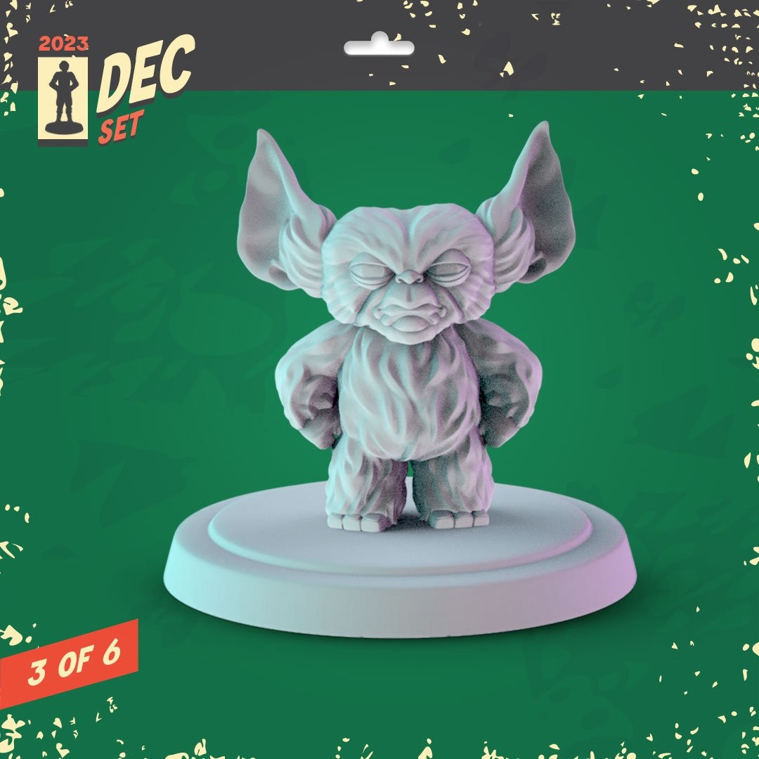 Gremlins 34mm Minis tabletop gaming, DnD Gizmo mogwai