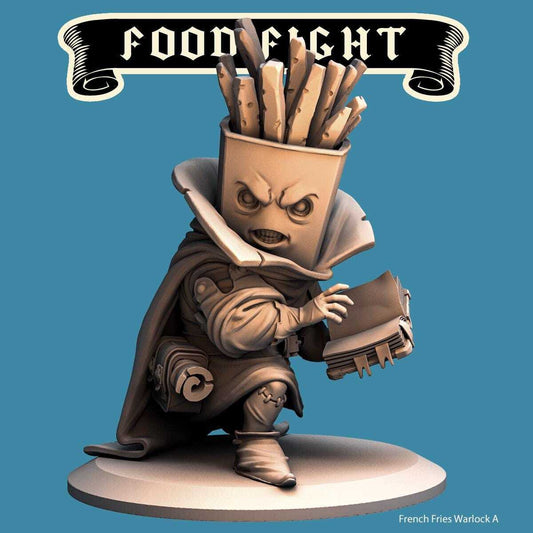 French Fries Warlock -- Food Fight! tabletop gaming DnD 32mm | 75MM