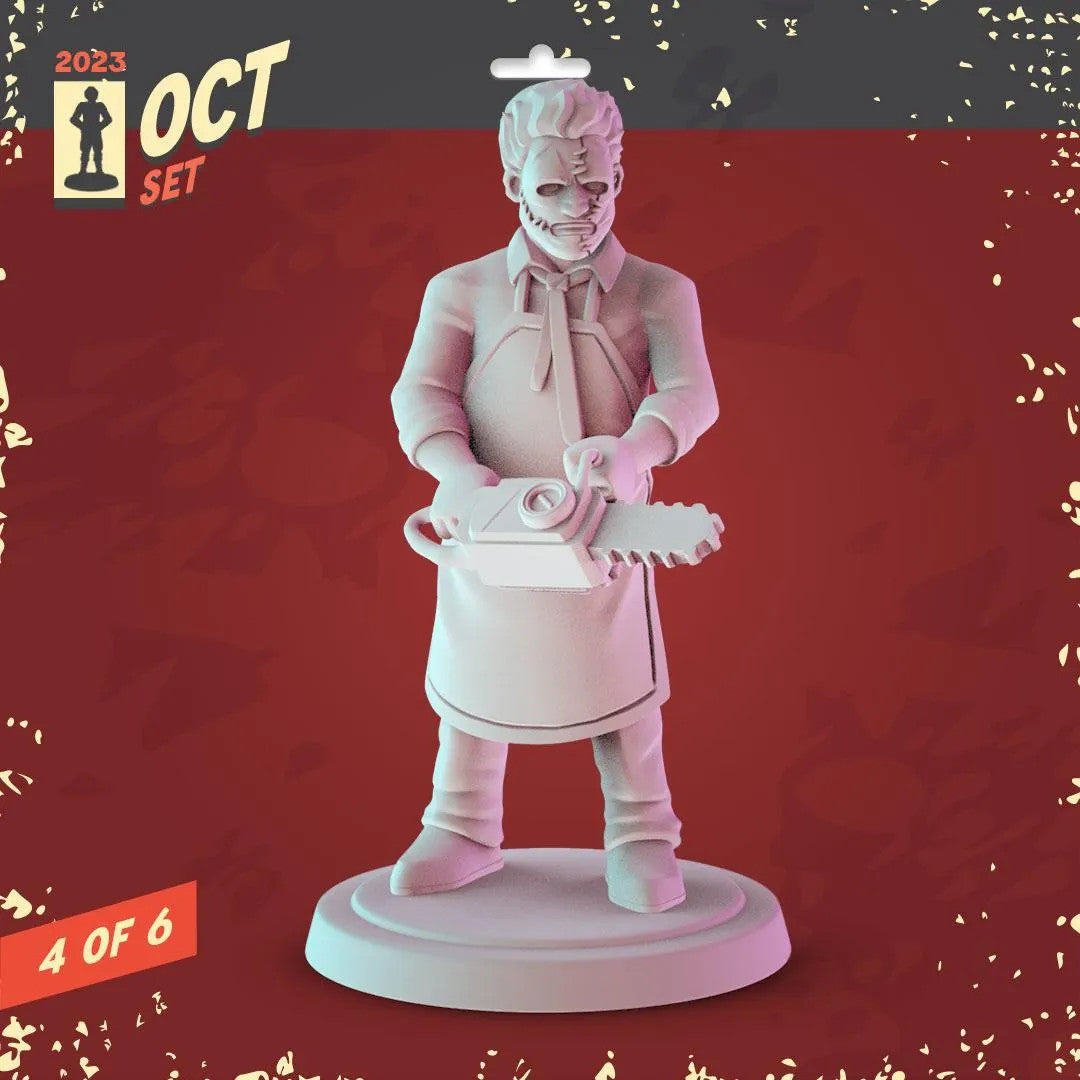 Halloween Horror 2 36mm Minis tabletop gaming, DnD Pennywise, Texas Chainsaw Ma
