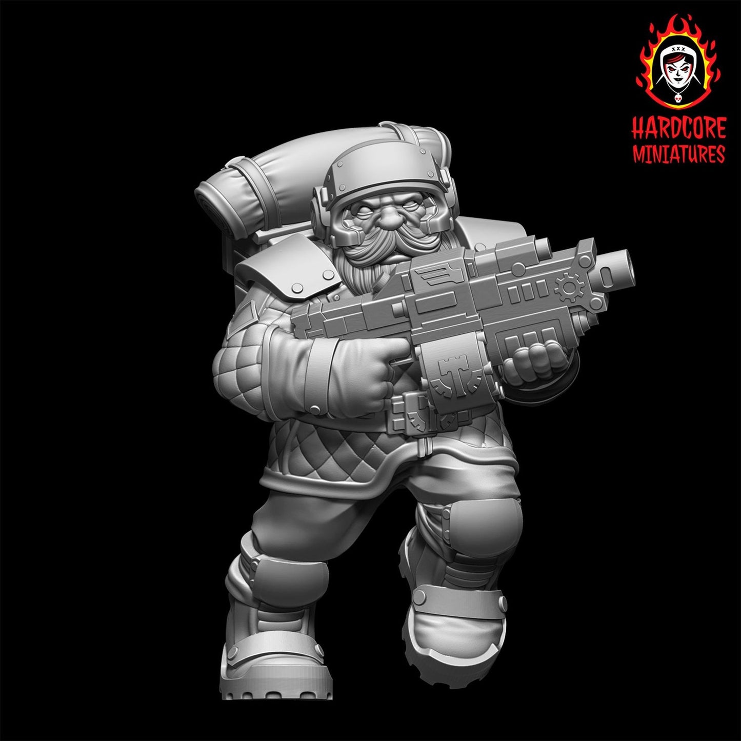Space Dwarves Veterans Bolters 28mm army builder set 1 3d printed minis tableto