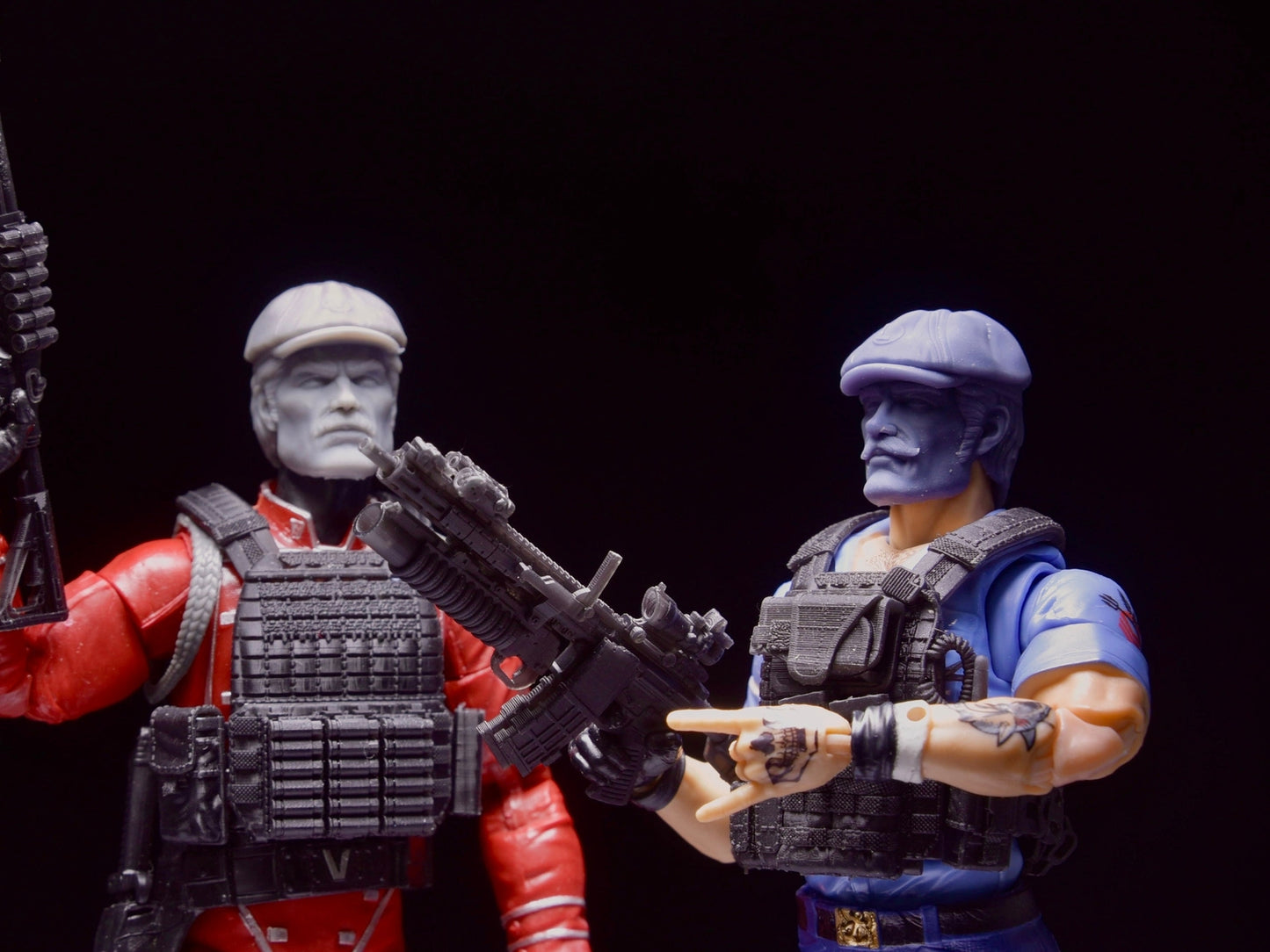 The Plumber Brothers heads 1/12 head GI Joe classified 1:12 mezco marvel legend