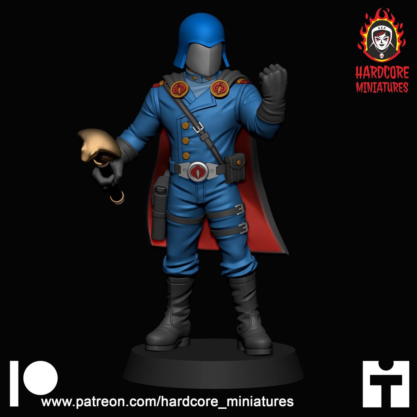 Snake Commander 32mm army builder set 1 3d printed minis tabletop hardcore mini