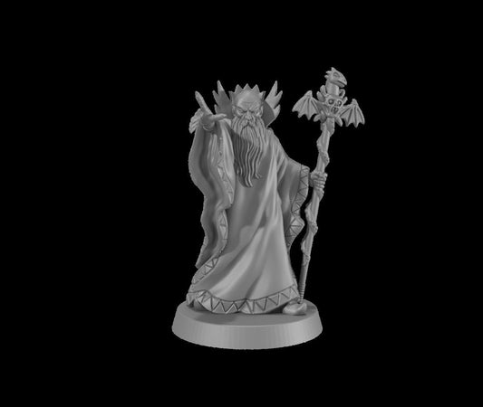 Kelek the Cruel Villain DnD Cartoon Show Miniatures Unpainted 28mm or 33mm Dung