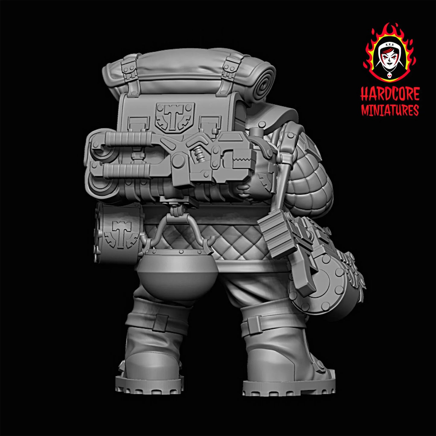Space Dwarves Veterans Accessories 28mm army builder set 1 3d printed minis tab