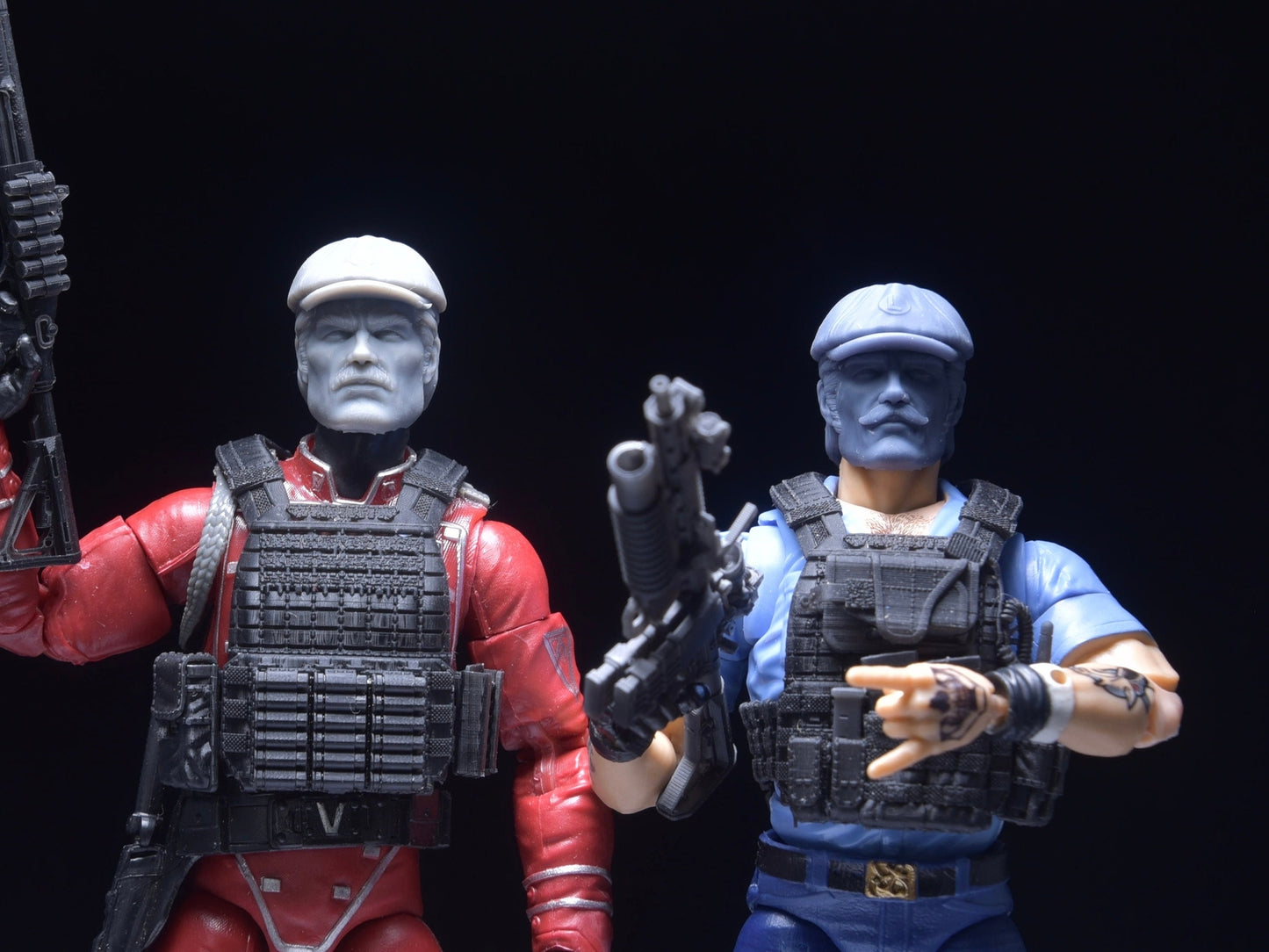 The Plumber Brothers heads 1/12 head GI Joe classified 1:12 mezco marvel legend