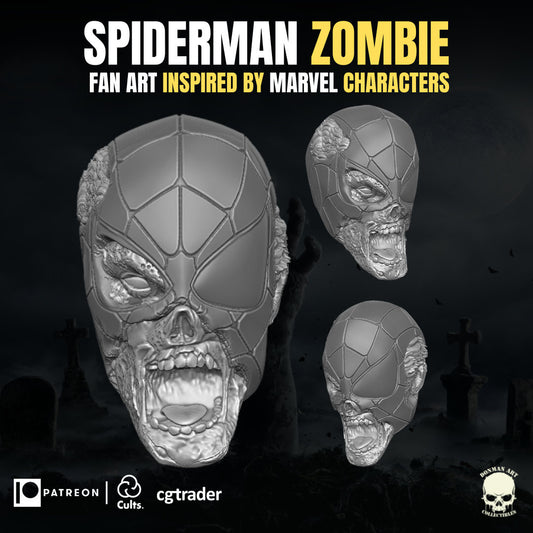 Spider-Man zombie head sculpt GI Joe Classified, mezco, marvel legends, black s