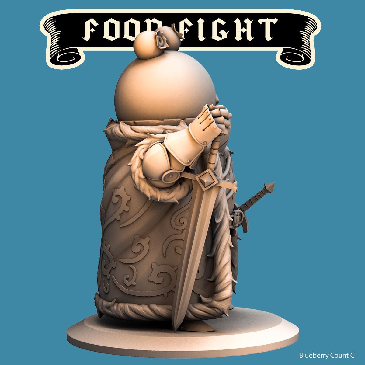 Blueberry Count--Food Fight! tabletop gaming DnD 32mm | 75MM