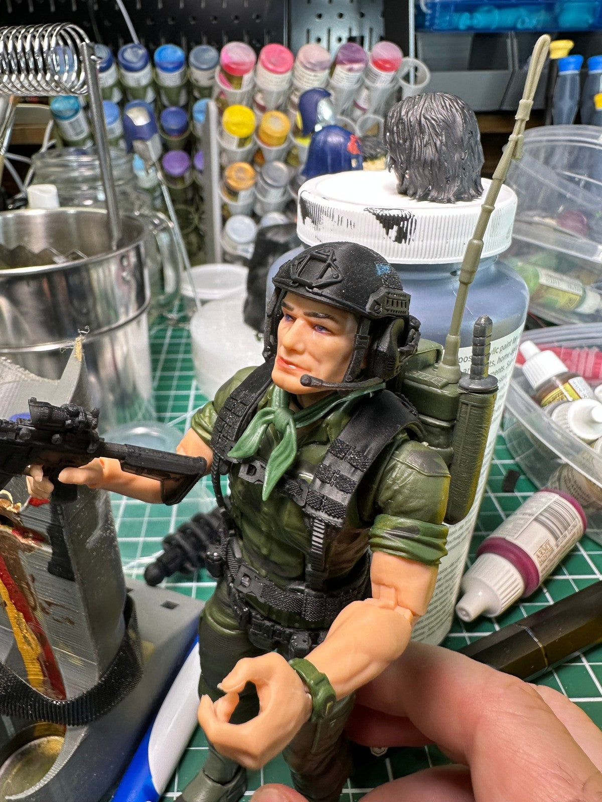 Ballistic Helmet for 6 inch Action Figures: GI Joe, Mezco, Neca, Black Series