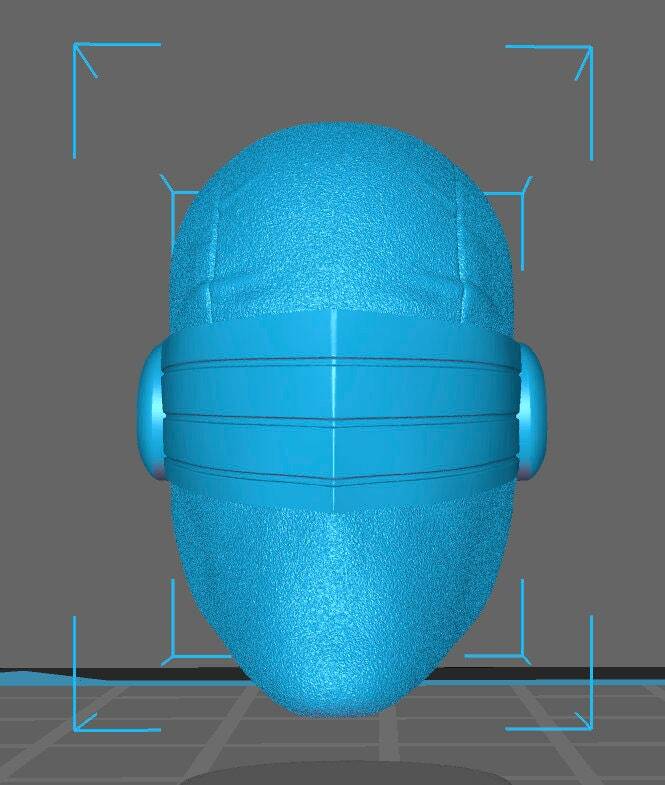 snake eyes Head for 6 inch action figures GI Joe Classified, mezco, neca, black