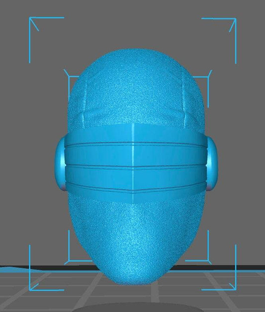 snake eyes Head for 6 inch action figures GI Joe Classified, mezco, neca, black