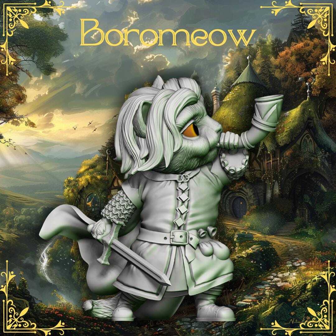 Lord of the Cats -- Boromeow |45mm Mini |LOTR Boromir |
