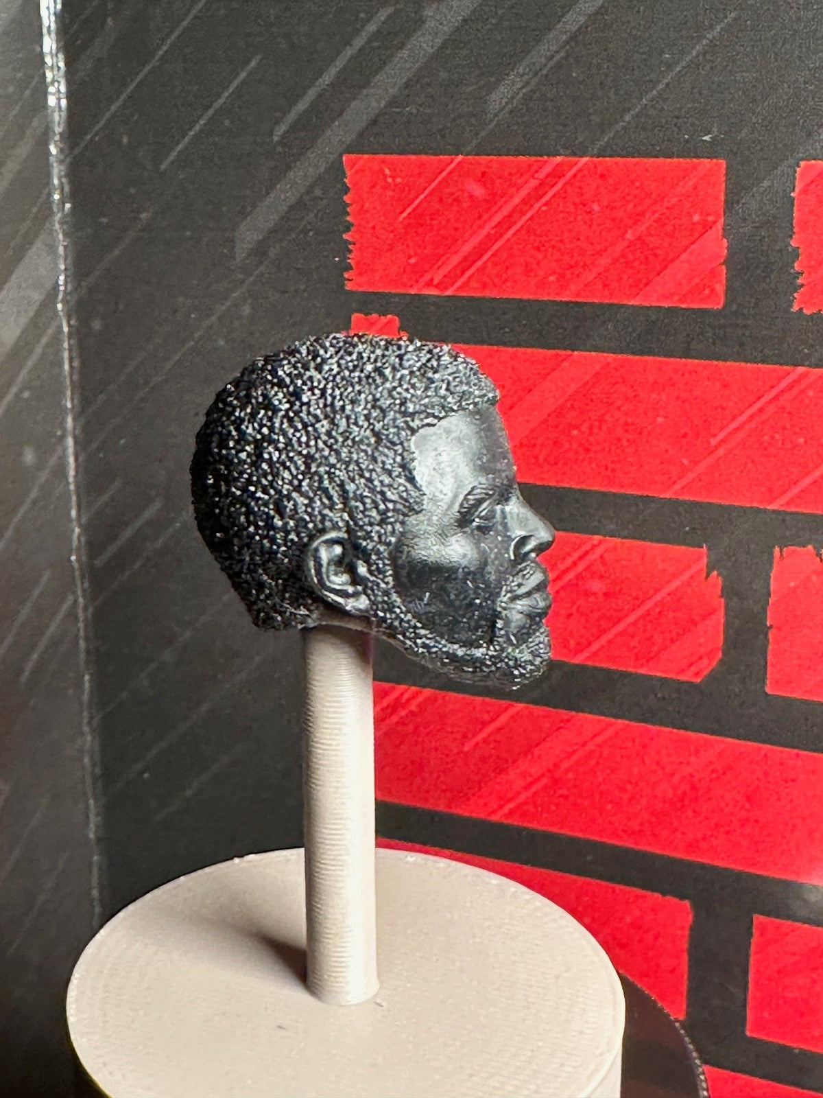 Black Panther, t'challa, Chadwick Boseman, Wakanda forever head sculpt 1:12