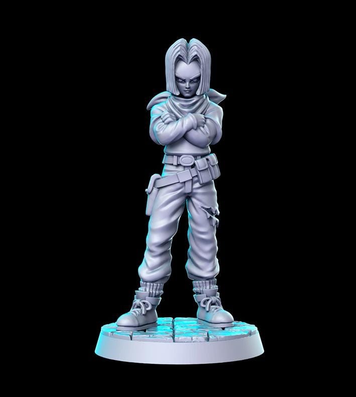 Anime Series DnD Miniature Set: Fantasy Tabletop RPG Figures