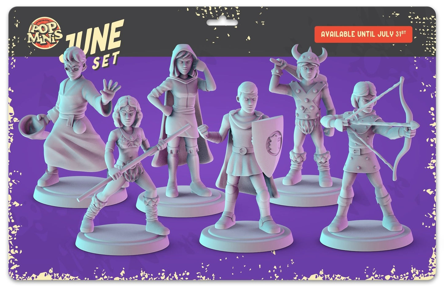 D&D Cartoon Miniatures: 7 x 36mm Diorama Set by Pop Minis
