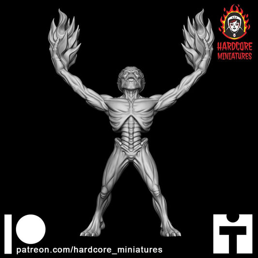 Archdemon Glorious modular 32mm dnd miniature Martian Trooper doom video game2