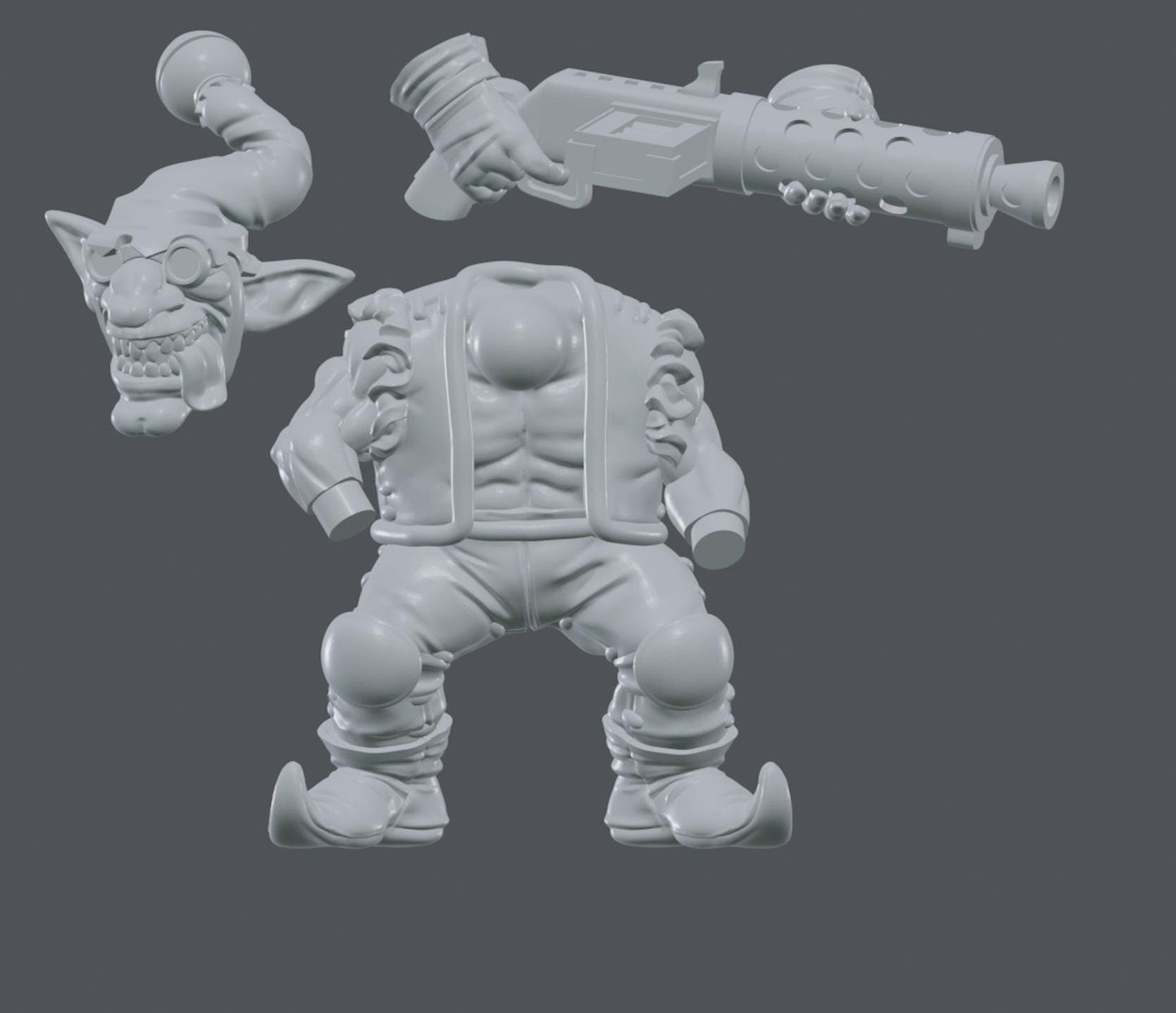 Santa Goblin : 32mm table top mini army builder Gobla