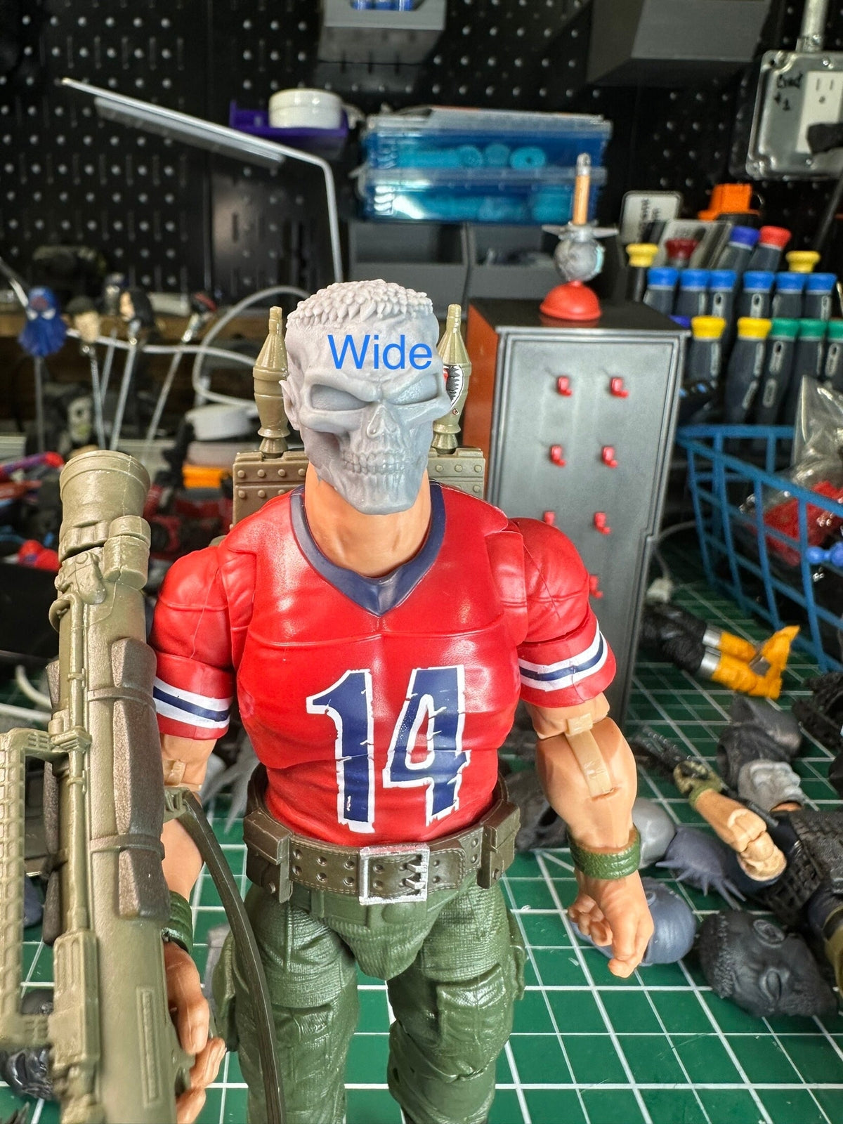 Skull trooper, punisher head 1/12 head GI Joe classified 1:12 mezco marvel lege
