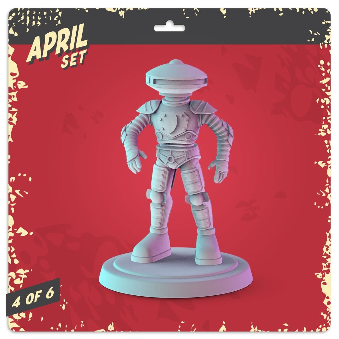 Power Rangers Villans 3d printed mini's Popmini 34mm nostalgia