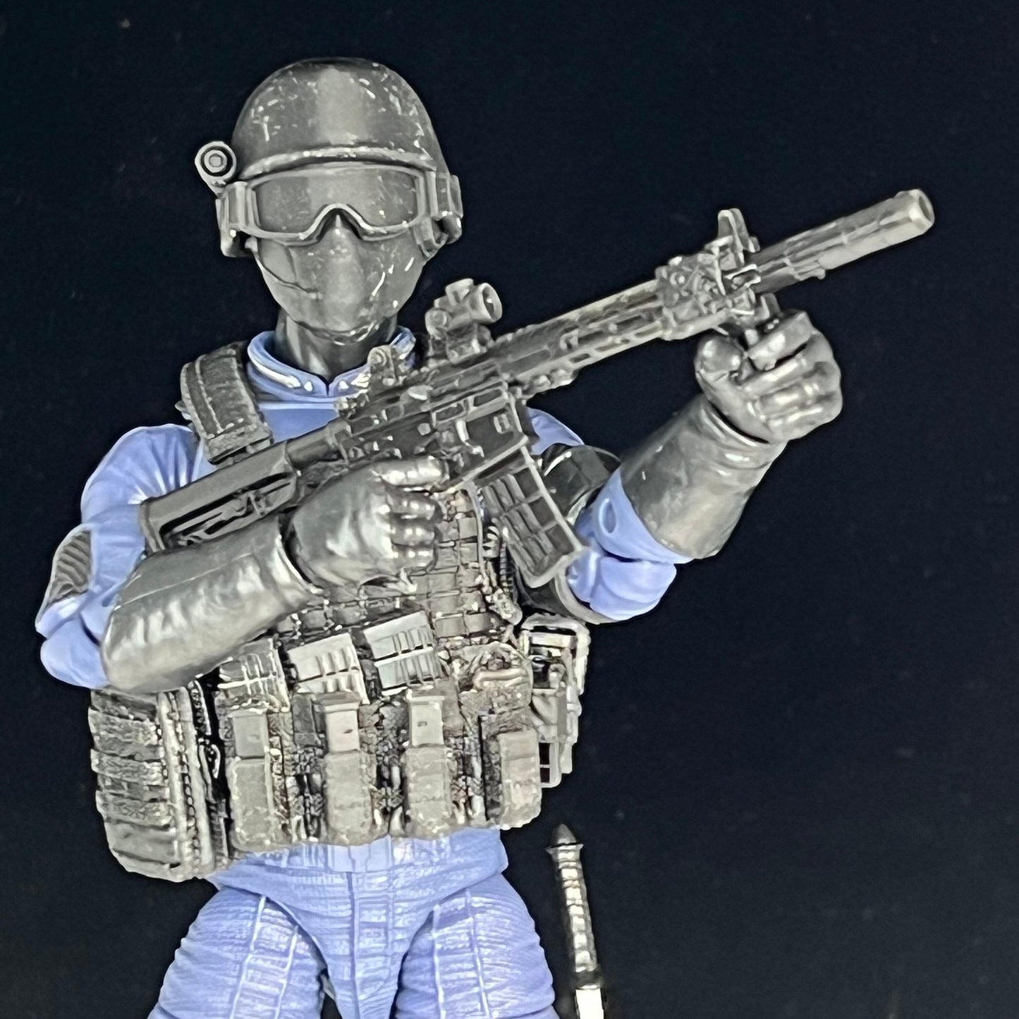Tactical Commando Head for 6 inch action figures GI Joe Classified, mezco, neca