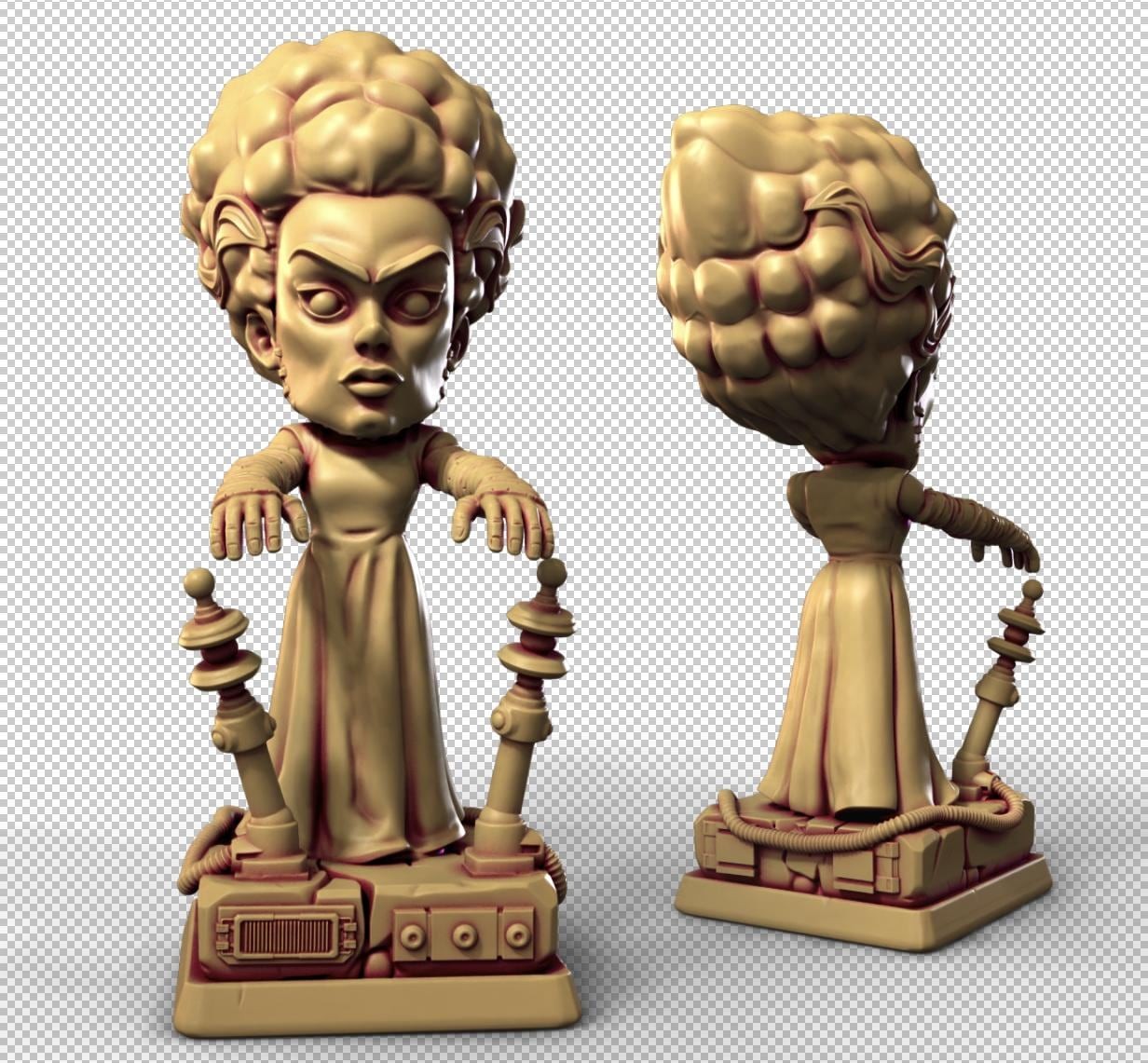 Bride of Frankenstein 150mm| Big Head | CHibi | Heroes & Beasts | Classic Movie
