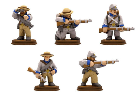 Confederate sharpshooters American Civil War Set DnD Miniature, Tabletop RPG, F