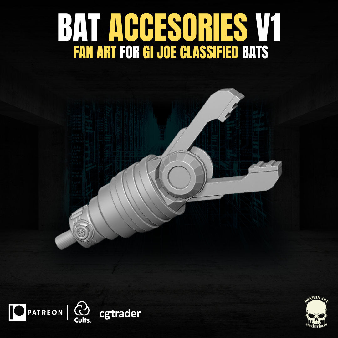 Cobra B.A.T. accessories pack 1:12 Scale Toy Accessory GI Joe Classified, marve