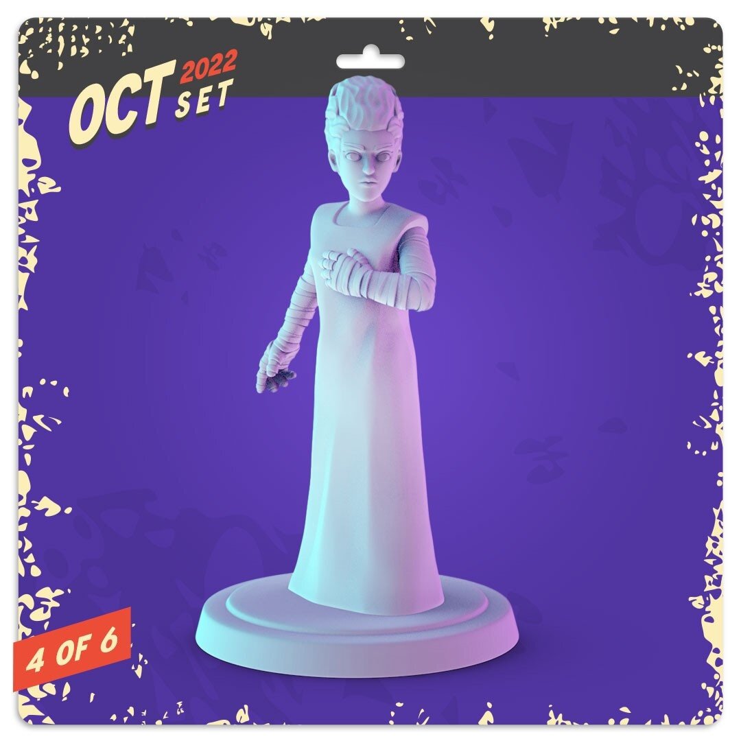 Classic horror Monsters 34mm tabletop mini's Dracula, Frankenstein, creature fr
