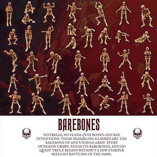 Legion Of Bones : 32mm table top mini army builder Skeleton army 43 Minis