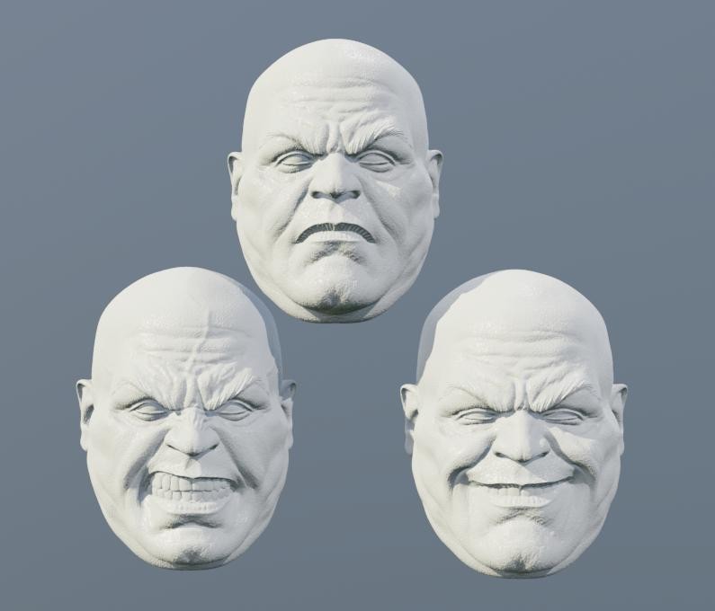 Wilson Fisk Kingpin head sculpt marvel legends, GI Joe Classified, mezco, black