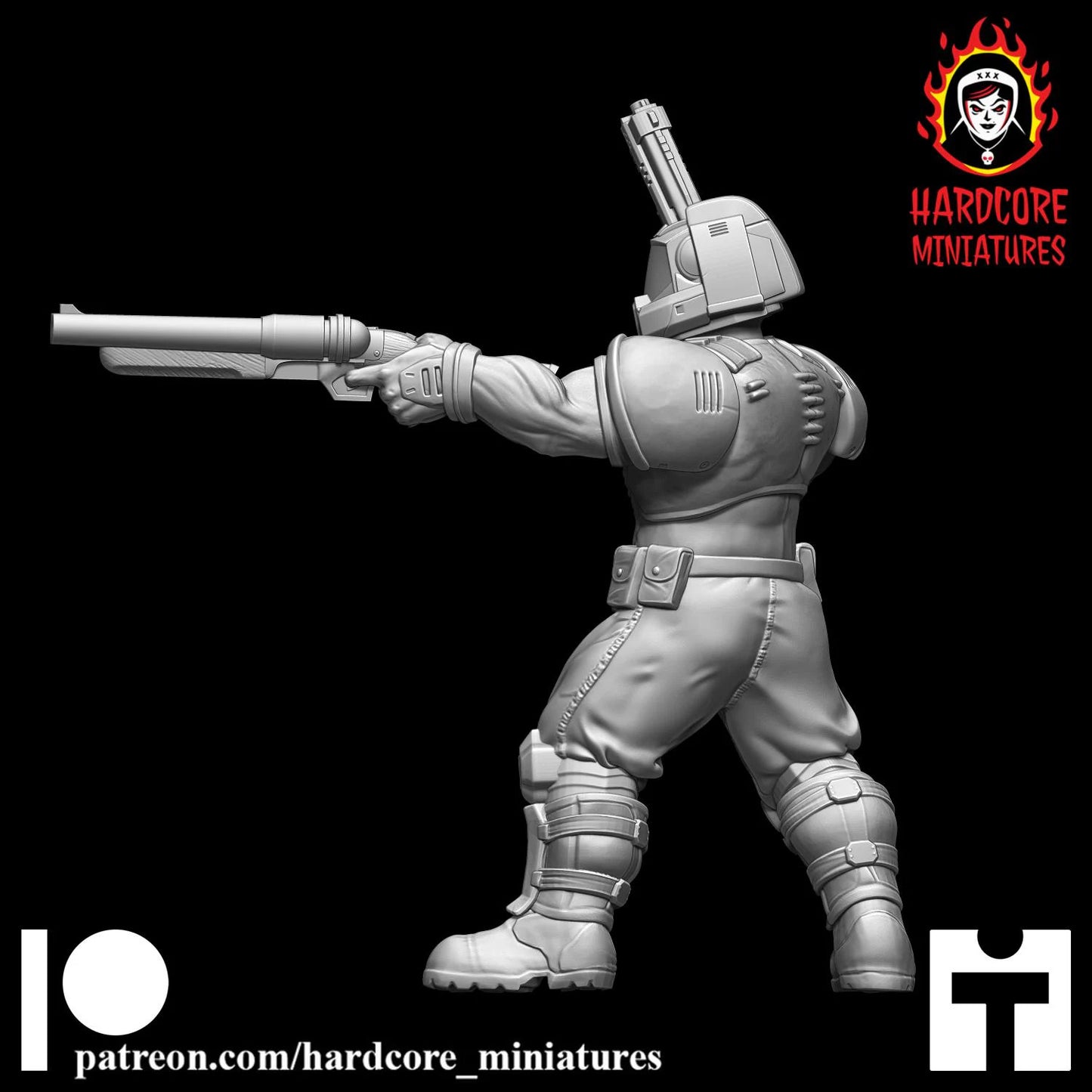 Doomguy 32mm dnd miniature Martian Trooper doom video game2