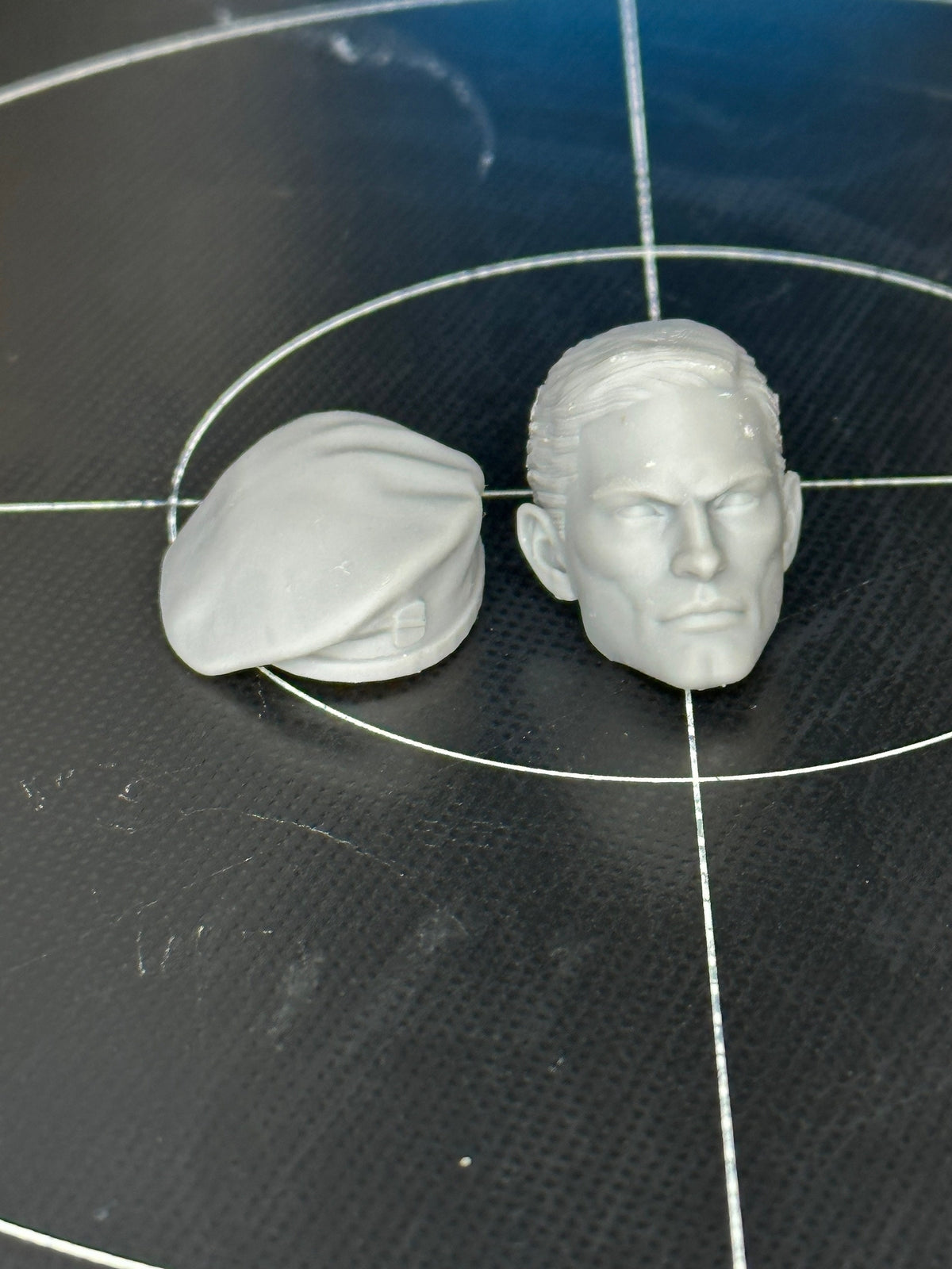 GI Joe Lt. Falcon head sculpt GI Joe Classified 1/12 scale head unpainted 1:12