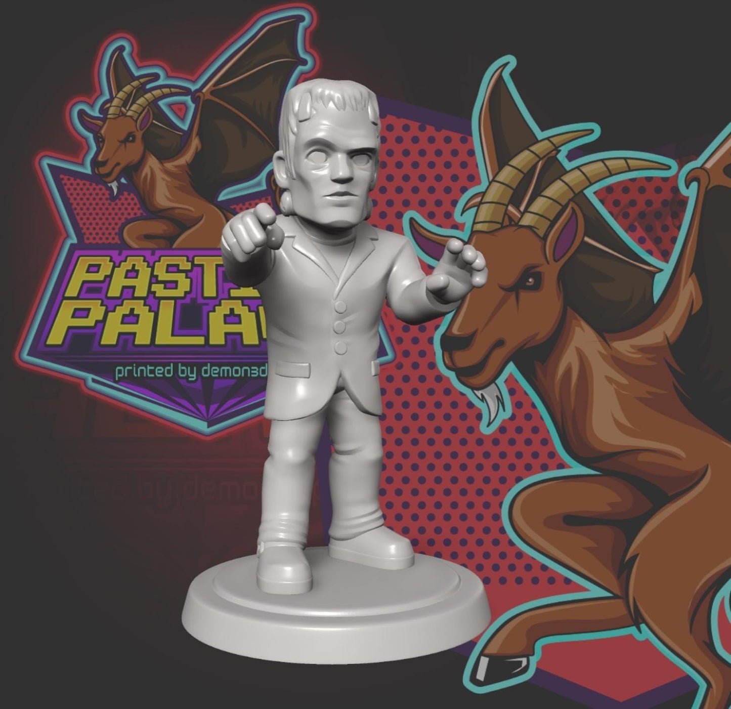 4inch Frankenstein | Chibi |Monster Miniature | Heroes & Beasts | Classic Movie