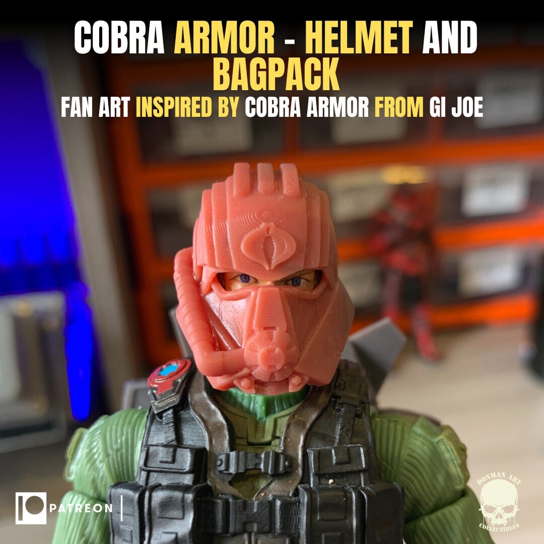 Armored Cobra Commander Set 1:12 Toy Accessory Free Shipping.