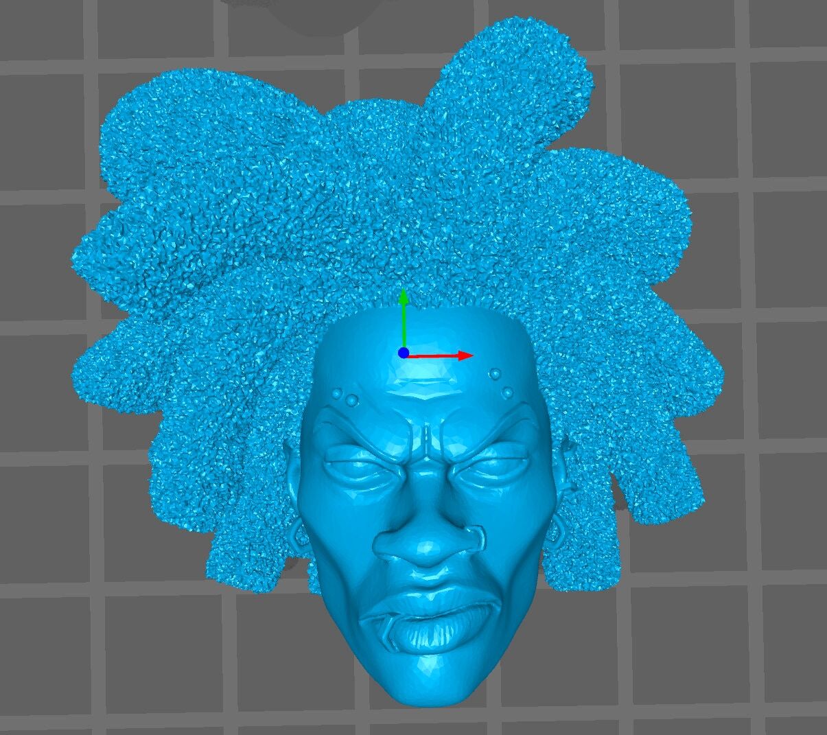 Hobart Brown Spider-Punk head sculpt GI Joe Classified 1/12 scale head unpainte