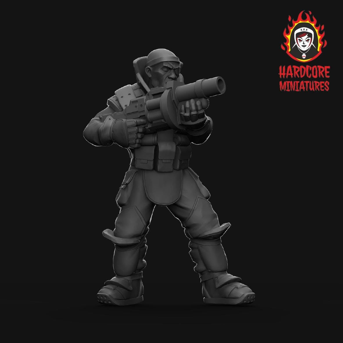 Demoman TF2 : 32mm table top mini Team Fortress 2
