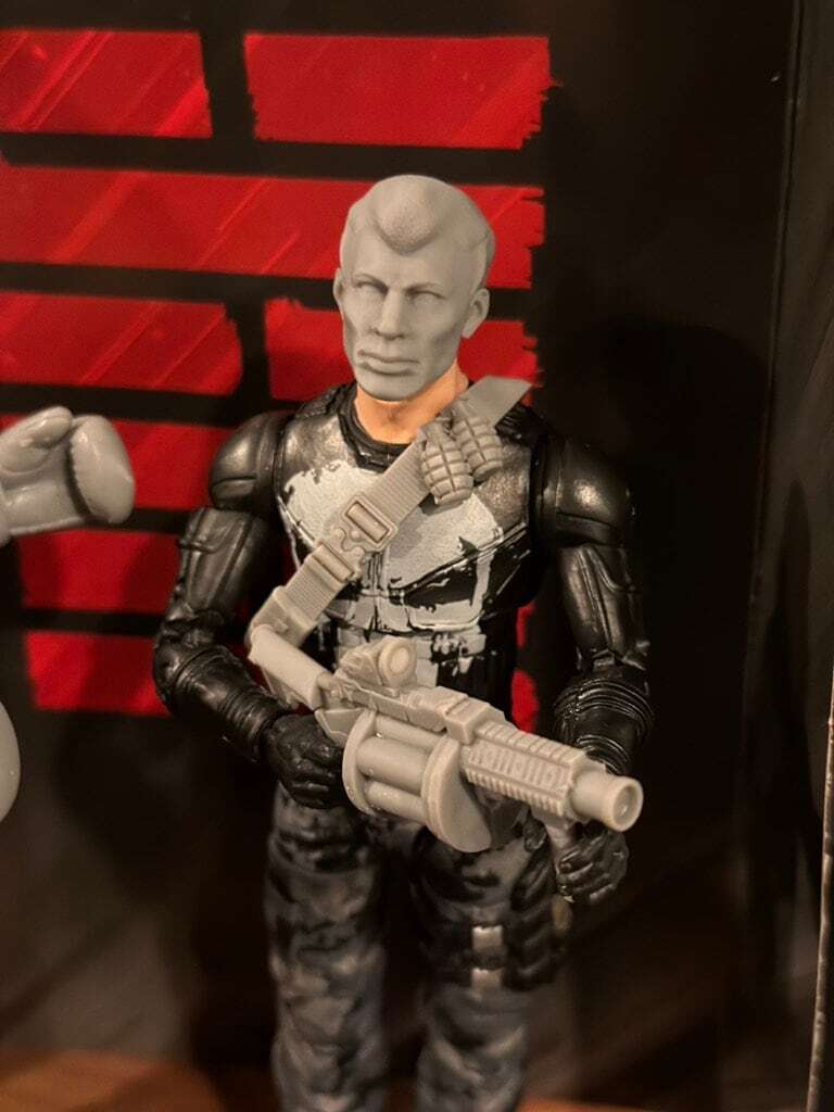 Big Lob Kit head, gun, harness GI Joe Classified 1/12 scale head unpainted 1:12