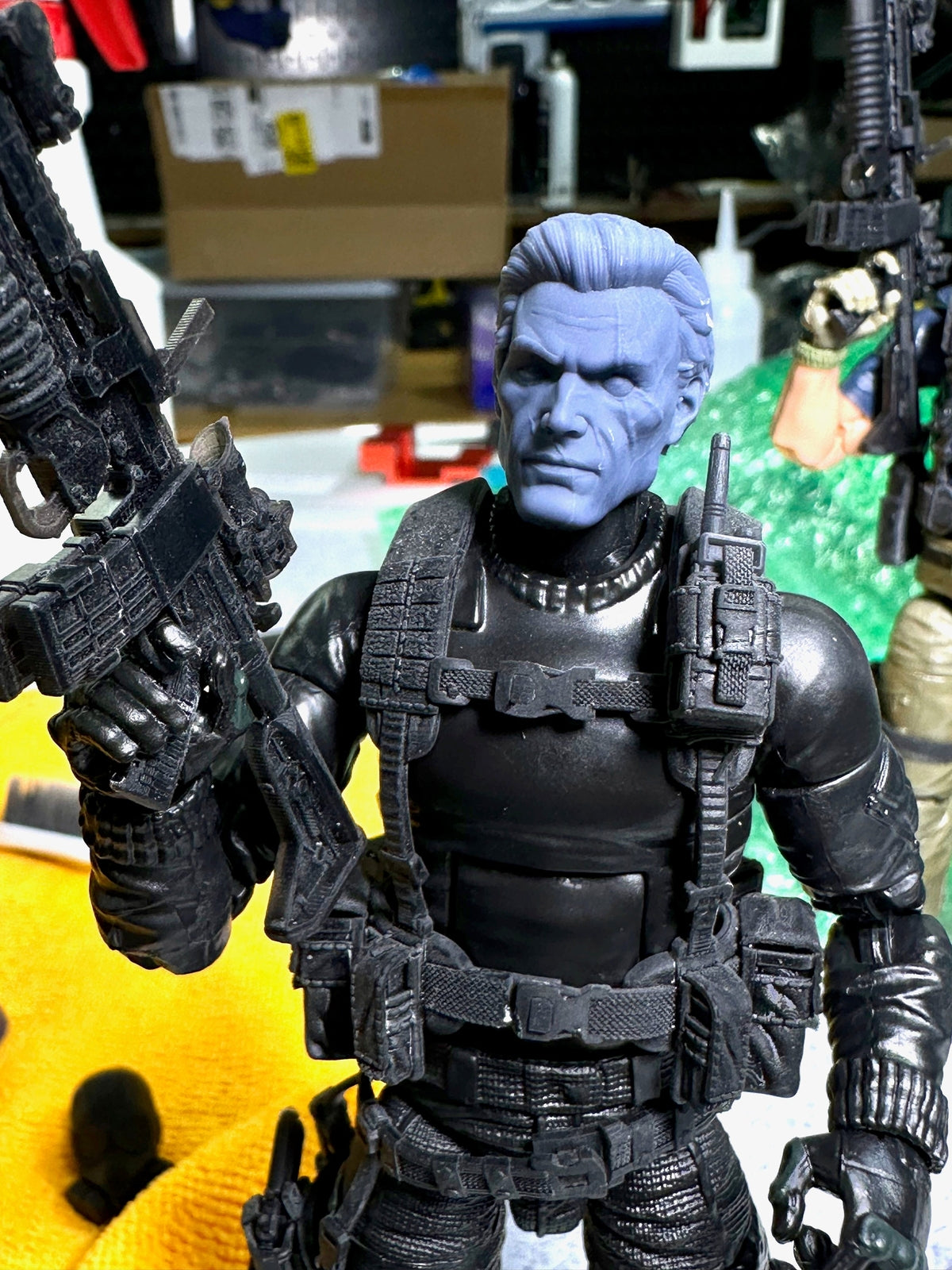 Snake Eyes Unmasked head GI Joe classified 1:12 mezco marvel legend action figu