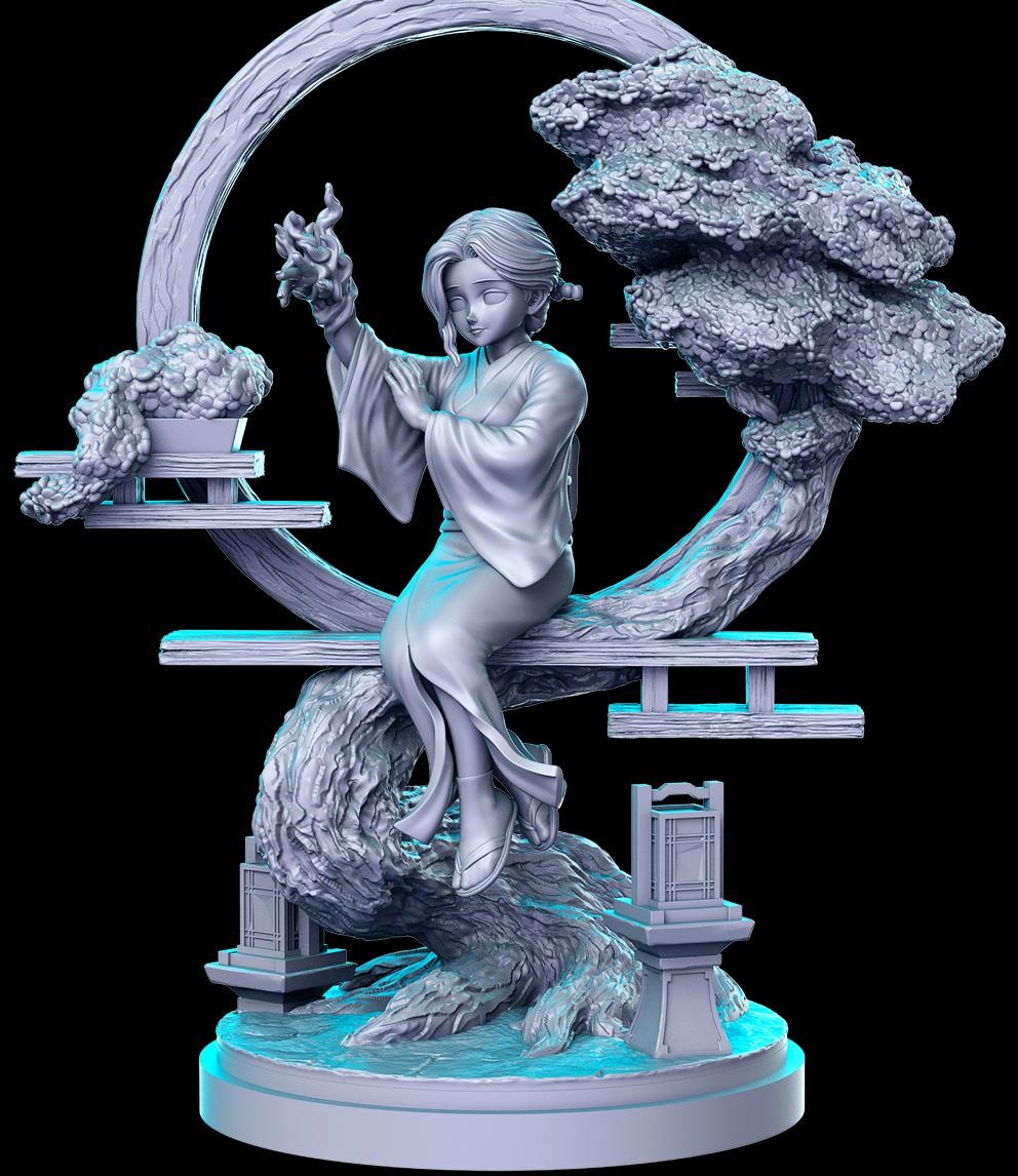 Anime DnD Miniature Set: Fantasy Tabletop RPG Figures, RN Estudio