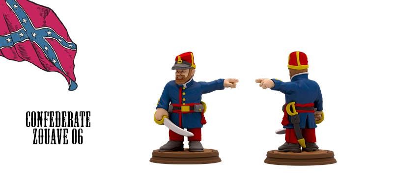 Confederate Zuoaves American Civil War Set DnD Miniature, Tabletop RPG, Figurin