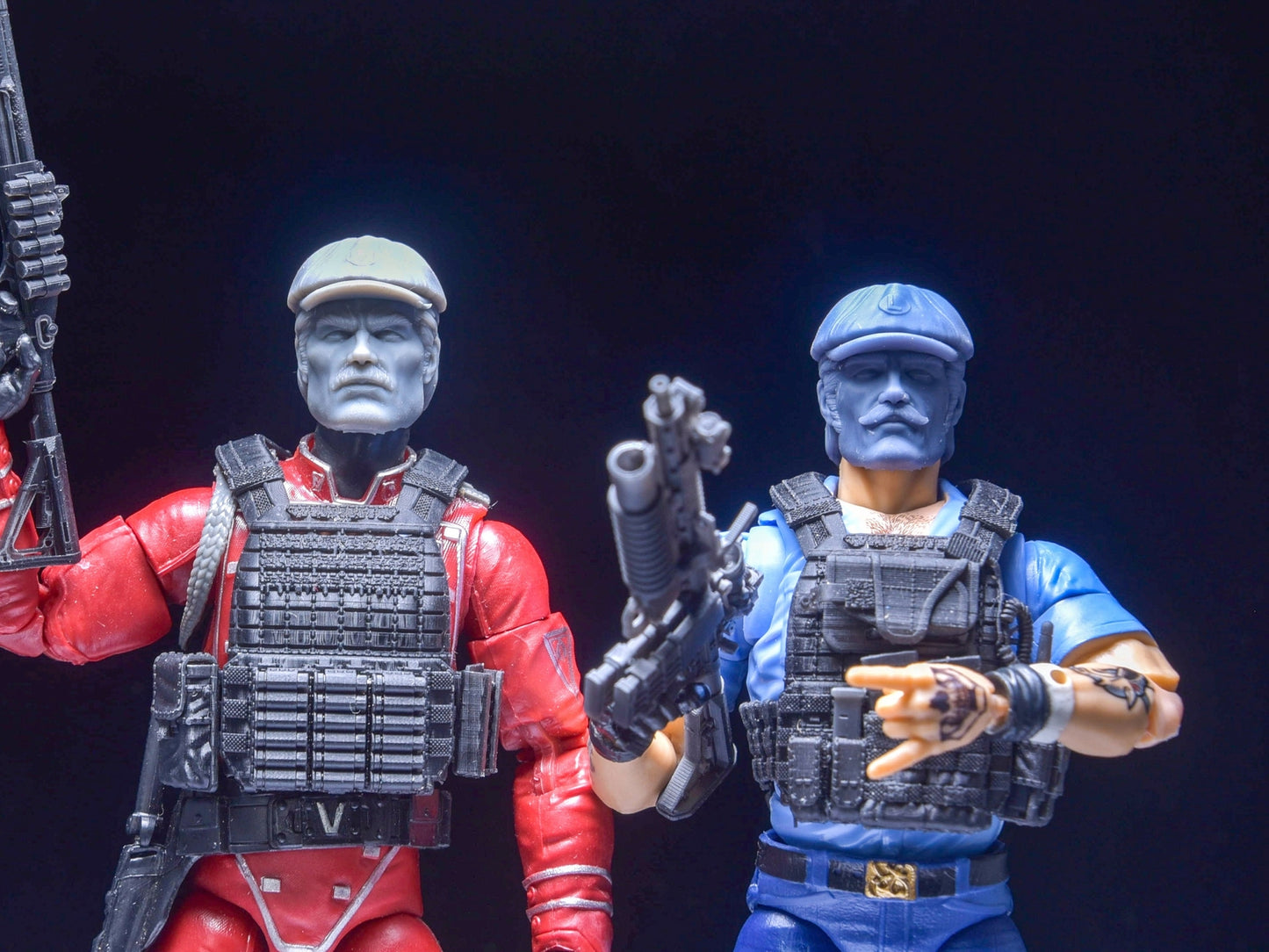 The Plumber Brothers heads 1/12 head GI Joe classified 1:12 mezco marvel legend