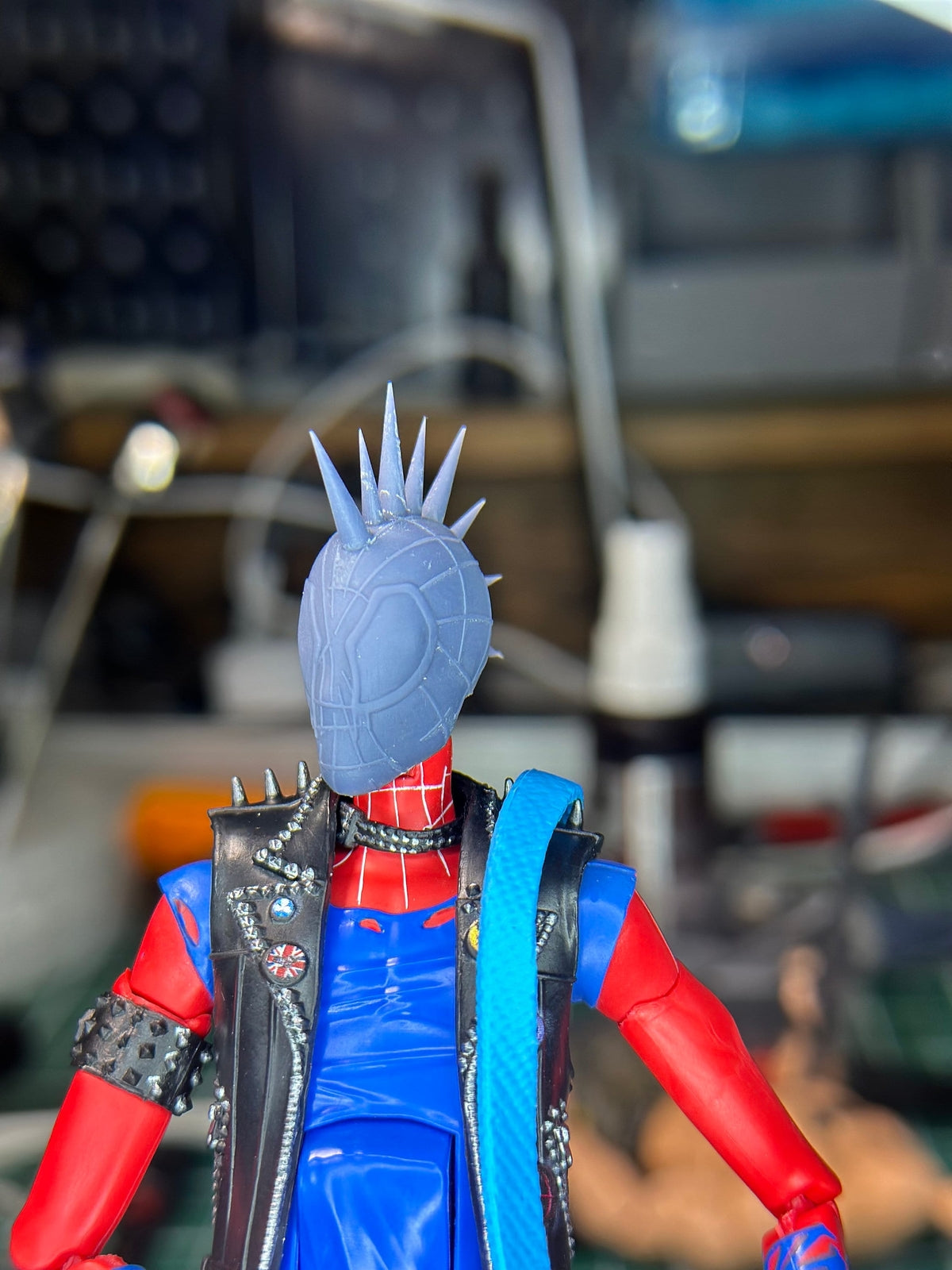 Hobart Brown Spider-Punk head sculpt GI Joe Classified 1/12 scale head unpainte
