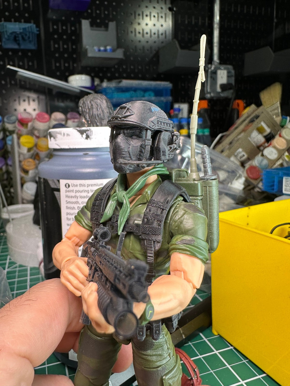 Ballistic Helmet for 6 inch Action Figures: GI Joe, Mezco, Neca, Black Series
