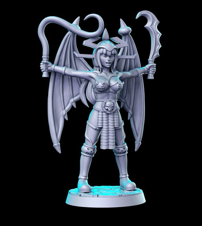 HeroQuest female Gargoyle - Miniatures Unpainted 32mm Dungeons and Dragons