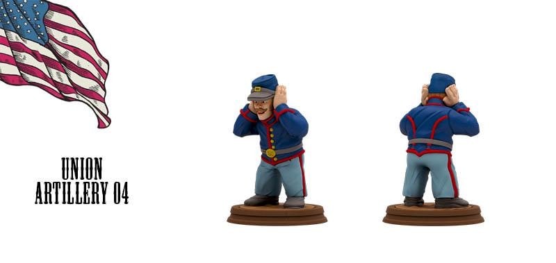 Union army cannon Artillery American Civil War Set DnD Miniature, Tabletop RPG