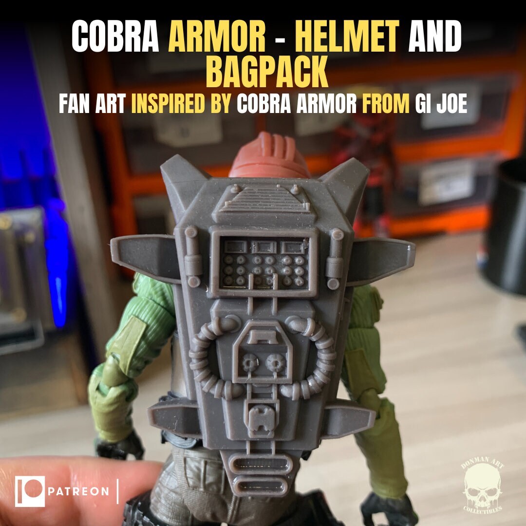 Armored Cobra Commander Set 1:12 Toy Accessory Free Shipping.