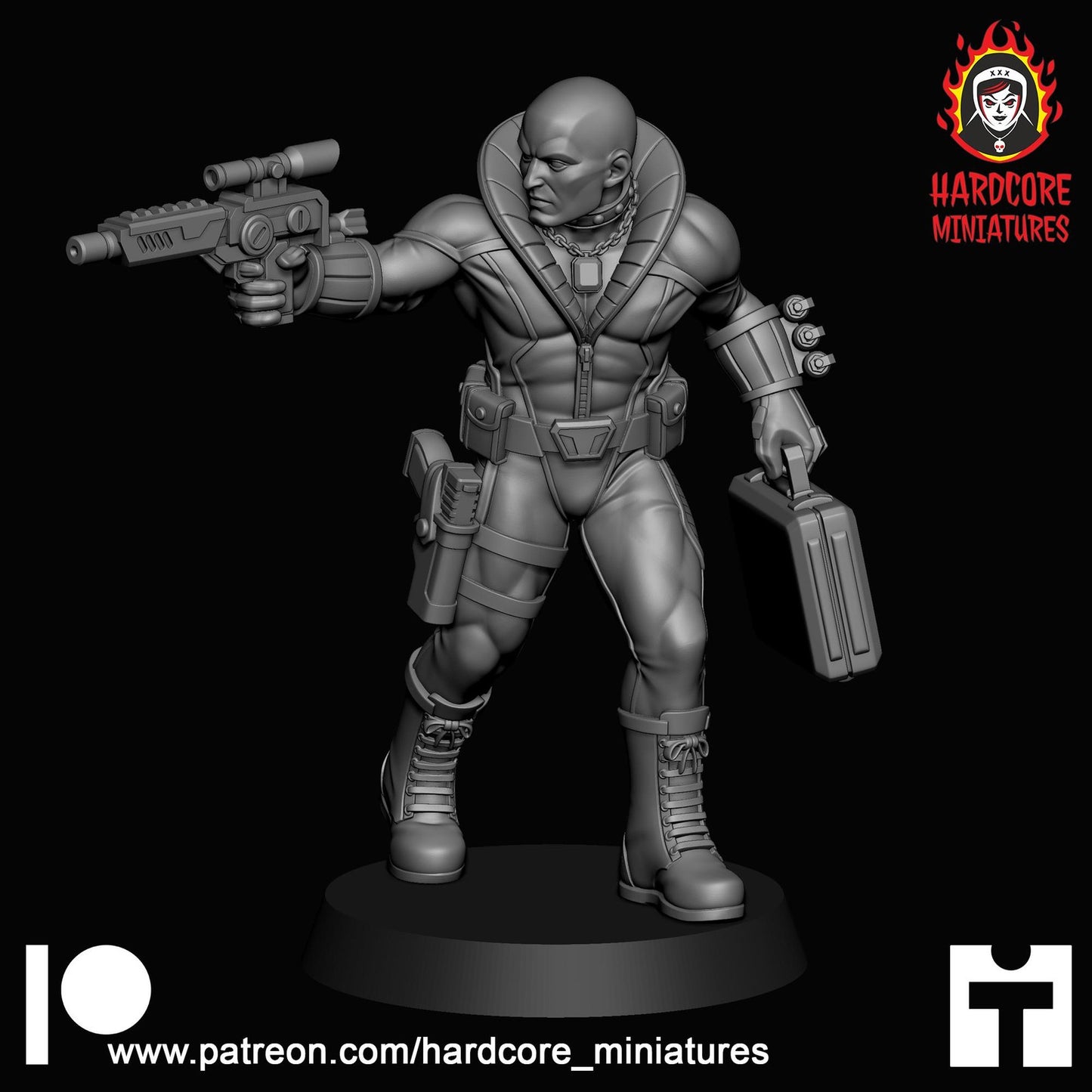 Chrome Face 32mm army builder set 1 3d printed minis tabletop hardcore miniatur