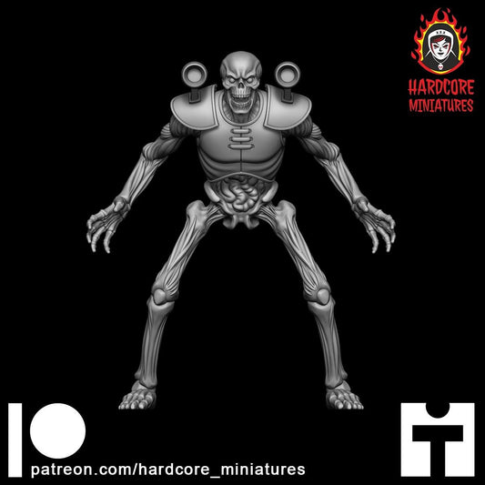 Doom Hell Skeleton firing 32mm dnd miniature doom video game The REVENANT