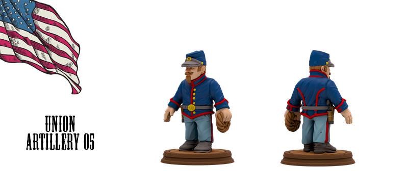 Union army cannon Artillery American Civil War Set DnD Miniature, Tabletop RPG