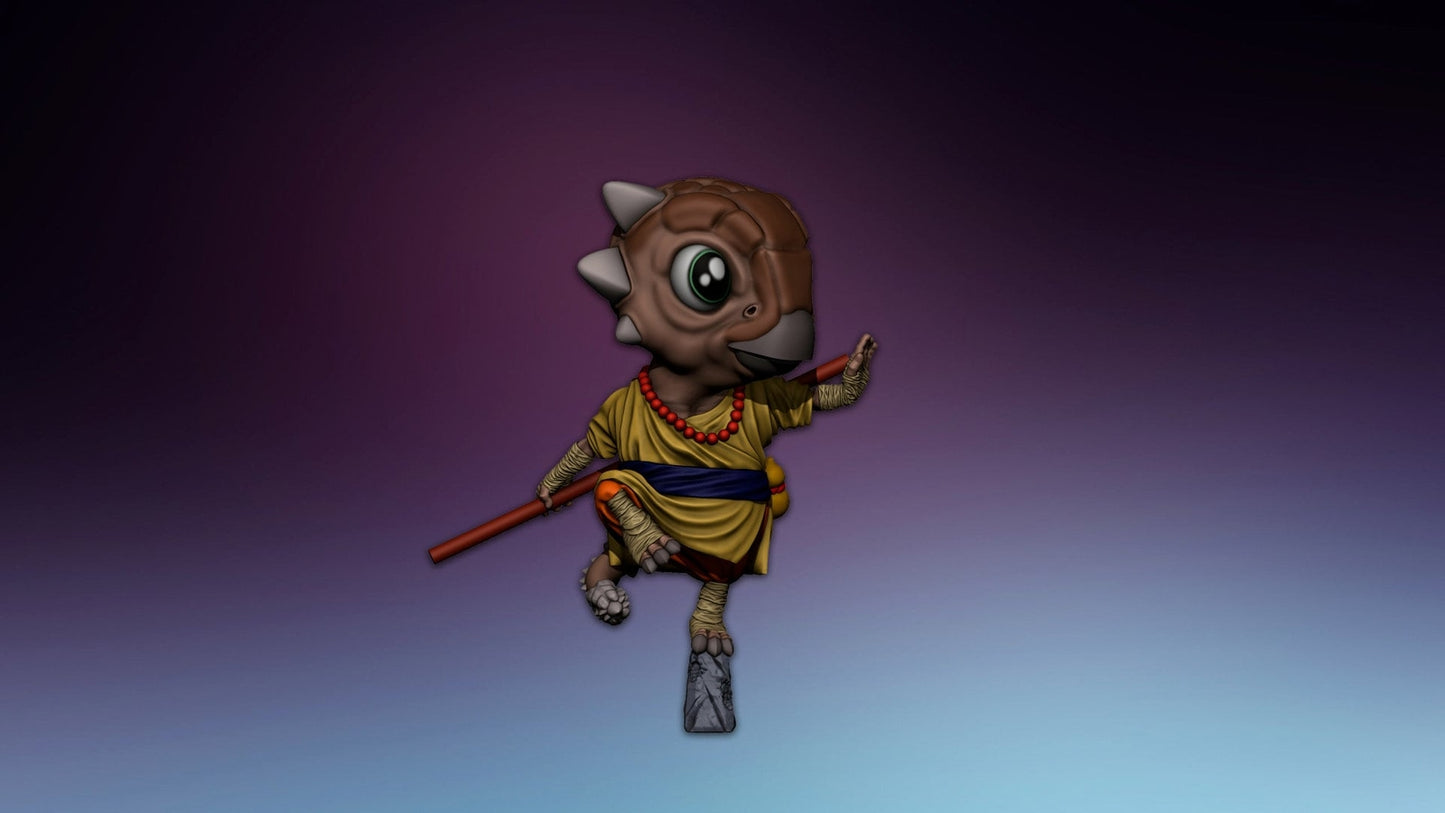 HeroQuest Ankylosaurus Dino Monk - Miniatures Unpainted 28/32mm Dungeons and Dr